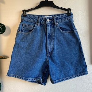 Zara High Waisted Jean Shorts